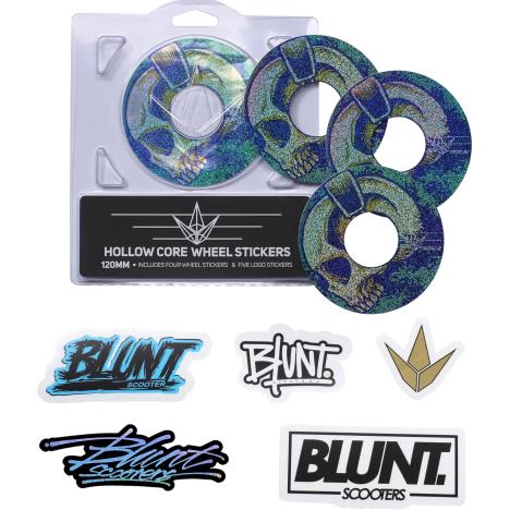 Blunt - 4 Pack Wheel Sticker 120mm - Skull Phones £5.90